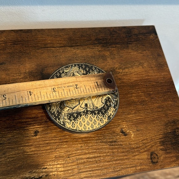 Vintage Retro 70s Knight on Horse Armor Scotch Tape Dispenser Made in W. Germany - Picture 8 of 8